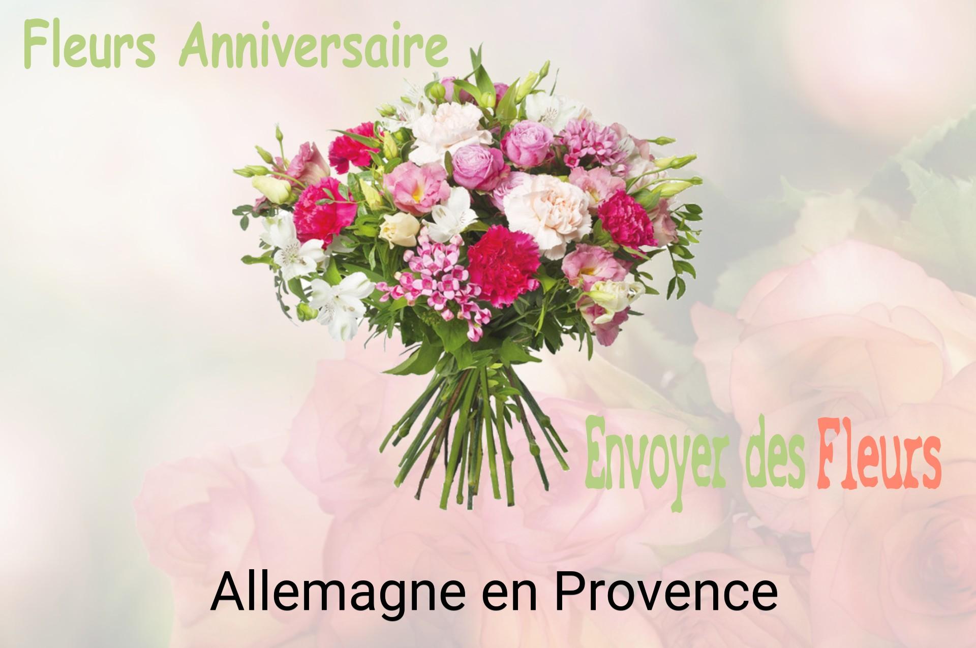 Bouquet de fleurs d’anniversaire livré à Allemagne-en-Provence