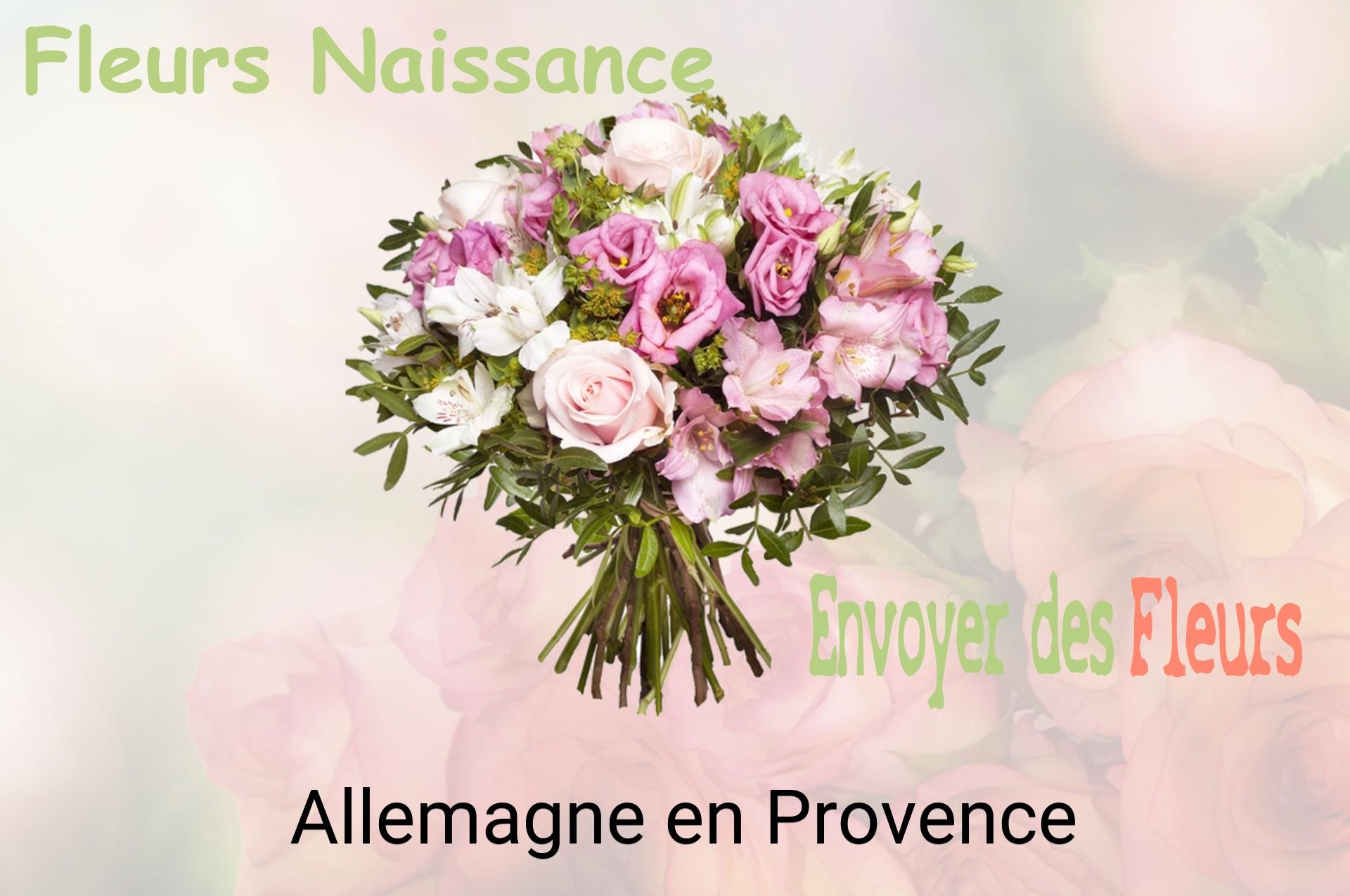 Bouquet de fleurs de naissance livré à Allemagne-en-Provence